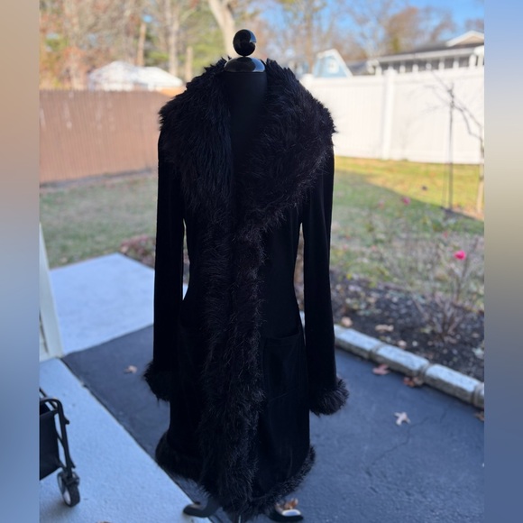 Vintage Betsey Johnson “Boho” Velvet, Embroidered Coat - Picture 2 of 9